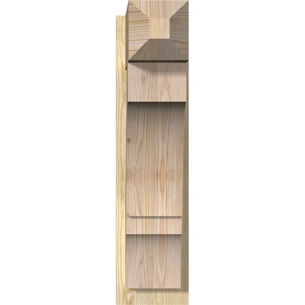 Balboa Rough Sawn Craftsman Outlooker, Douglas Fir, 8W X 20D X 32H